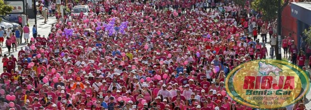 Caminata contra cáncer de mama vistió de rosado el paseo Colón